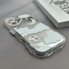 قاب گوشی iPhone 17 آیفون بالشتی آینه ای محافظ لنز دار فانتزی طرح ابر و ماه کد 121159