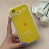 قاب گوشی iPhone 16 Plus آیفون سیلیکونی اورجینال پاک کنی درجه یک زیربسته محافظ لنزدار زرد کد 119758