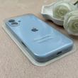 قاب گوشی iPhone 16 Plus آیفون سیلیکونی اورجینال پاک کنی درجه یک زیربسته محافظ لنزدار آبی کد 119762