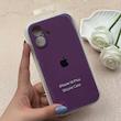 قاب گوشی iPhone 16 Plus آیفون سیلیکونی اورجینال پاک کنی درجه یک زیربسته محافظ لنزدار بنفش کد 119763
