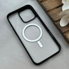 قاب گوشی iPhone 16 Pro Max آیفون طلقی HARD اورجینال AV شفاف مگ سیف دار Magsafe مشکی کد 119951