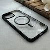 قاب گوشی iPhone 12 Pro Max آیفون طلقی HARD اورجینال AV شفاف مگ سیف دار Magsafe مشکی کد 119953