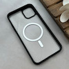 قاب گوشی iPhone 11 Pro Max آیفون طلقی HARD اورجینال AV شفاف مگ سیف دار Magsafe مشکی کد 119954