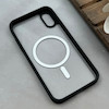 قاب گوشی iPhone X - iPhone XS آیفون طلقی HARD اورجینال AV شفاف مگ سیف دار Magsafe مشکی کد 119955