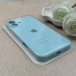 قاب گوشی iPhone 16 Plus آیفون سیلیکونی اورجینال پاک کنی درجه یک زیربسته محافظ لنزدار آبی روشن کد 119765