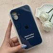 قاب گوشی iPhone 16 Plus آیفون سیلیکونی اورجینال پاک کنی درجه یک زیربسته محافظ لنزدار سرمه ای تیره کد 119767
