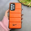 قاب گوشی Galaxy A33 سامسونگ طرح دار پافر چرمی محافظ لنز دار نایکی NIKE کد 97419