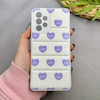 قاب گوشی Galaxy A33 سامسونگ طرح دار پافر چرمی محافظ لنز دار قلبی کد 97420