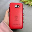 قاب گوشی Galaxy A7 2017 - A720 سامسونگ طرح ژله ای چرمی ساده SMART DESIGN قرمز کد 97446