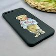 قاب گوشی iPhone 7 Plus - iPhone 8 Plus آیفون سیلیکونی ژله ای طرح خرسی تدی TEDi محافظ لنز دار مشکی کد 97450