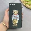 قاب گوشی iPhone 7 Plus - iPhone 8 Plus آیفون سیلیکونی ژله ای طرح خرسی تدی TEDi محافظ لنز دار مشکی کد 97450