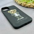 قاب گوشی iPhone 13 - 14 آیفون سیلیکونی ژله ای طرح خرسی تدی TEDi مشکی کد 97467