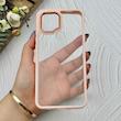قاب گوشی Redmi A1 Plus - Redmi A2 Plus - Poco C50 شیائومی متال کیس Metal طرح پشت طلق شفاف دور سیلیکونی گلبهی کد 120813