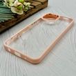 قاب گوشی Redmi A1 Plus - Redmi A2 Plus - Poco C50 شیائومی متال کیس Metal طرح پشت طلق شفاف دور سیلیکونی گلبهی کد 120813