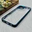 قاب گوشی Galaxy A03 2022 سامسونگ متال کیس Metal طرح پشت طلق شفاف دور سیلیکونی سرمه ای کد 120820