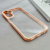 قاب گوشی Galaxy A24 سامسونگ متال کیس Metal طرح پشت طلق شفاف دور سیلیکونی گلبهی کد 120834