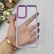 قاب گوشی Galaxy A73 سامسونگ متال کیس Metal طرح پشت طلق شفاف دور سیلیکونی یاسی کد 120851
