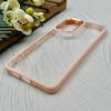 قاب گوشی Galaxy A73 سامسونگ متال کیس Metal طرح پشت طلق شفاف دور سیلیکونی گلبهی کد 120852