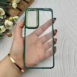 قاب گوشی Xiaomi 12 / Xiaomi 12X شیائومی متال کیس Metal طرح پشت طلق شفاف دور سیلیکونی سبز کد 120869