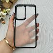 قاب گوشی Xiaomi 12T - Xiaomi 12T Pro - Redmi K50 Ultra شیائومی متال کیس Metal طرح پشت طلق شفاف دور سیلیکونی مشکی کد 120880