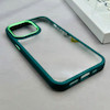 قاب گوشی iPhone 13 Pro آیفون متال کیس Metal طرح پشت طلق شفاف دور سیلیکونی سبز کد 120929