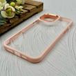 قاب گوشی iPhone 12 Pro Max آیفون متال کیس Metal طرح پشت طلق شفاف دور سیلیکونی گلبهی کد 120932