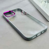 قاب گوشی iPhone 12 - iPhone 12 Pro آیفون متال کیس Metal طرح پشت طلق شفاف دور سیلیکونی یاسی کد 120940