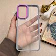 قاب گوشی Galaxy A23 سامسونگ متال کیس Metal طرح پشت طلق شفاف دور سیلیکونی یاسی کد 121187