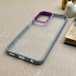 قاب گوشی Galaxy A23 سامسونگ متال کیس Metal طرح پشت طلق شفاف دور سیلیکونی یاسی کد 121187