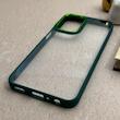 قاب گوشی Galaxy A23 سامسونگ متال کیس Metal طرح پشت طلق شفاف دور سیلیکونی سبز کد 121189