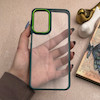 قاب گوشی Galaxy A23 سامسونگ متال کیس Metal طرح پشت طلق شفاف دور سیلیکونی سبز کد 121189