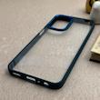 قاب گوشی Galaxy A23 سامسونگ متال کیس Metal طرح پشت طلق شفاف دور سیلیکونی سرمه ای کد 121192