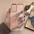 قاب گوشی Galaxy A72 سامسونگ متال کیس Metal طرح پشت طلق شفاف دور سیلیکونی گلبهی کد 121195