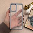 قاب گوشی Xiaomi 12T - Xiaomi 12T Pro - Redmi K50 Ultra شیائومی متال کیس Metal طرح پشت طلق شفاف دور سیلیکونی آبی کد 121210