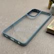 قاب گوشی Xiaomi 12T - Xiaomi 12T Pro - Redmi K50 Ultra شیائومی متال کیس Metal طرح پشت طلق شفاف دور سیلیکونی آبی کد 121210