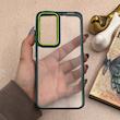 قاب گوشی Xiaomi 12T - Xiaomi 12T Pro - Redmi K50 Ultra شیائومی متال کیس Metal طرح پشت طلق شفاف دور سیلیکونی سبز کد 121212