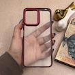 قاب گوشی  Redmi Note 12 5G - Poco X5 - Redmi Note 12 China شیائومی متال کیس Metal طرح پشت طلق شفاف دور سیلیکونی زرشکی کد 121217