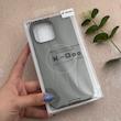 قاب گوشی iPhone 16 Pro Max آیفون  سیلیکونی اورجینال پاک کنی مگ سیف دار Magsafe درجه یک زیربسته خاکستری کد 121272