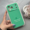قاب گوشی iPhone 17 Pro Max آیفون سیلیکونی اورجینال پاک کنی درجه یک زیربسته محافظ لنزدار سبز کد 120638