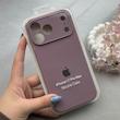 قاب گوشی iPhone 17 Pro Max آیفون سیلیکونی اورجینال پاک کنی درجه یک زیربسته محافظ لنزدار بنفش کد 120639