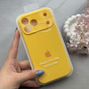 قاب گوشی iPhone 17 Pro Max آیفون سیلیکونی اورجینال پاک کنی درجه یک زیربسته محافظ لنزدار زرد کد 120643