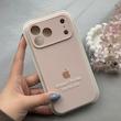 قاب گوشی iPhone 17 Pro Max آیفون سیلیکونی اورجینال پاک کنی درجه یک زیربسته محافظ لنزدار صورتی روشن کد 120652