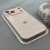 قاب گوشی iPhone 17 Pro Max آیفون سیلیکونی اورجینال پاک کنی درجه یک زیربسته محافظ لنزدار صورتی روشن کد 120652