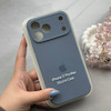 قاب گوشی iPhone 17 Pro Max آیفون سیلیکونی اورجینال پاک کنی درجه یک زیربسته محافظ لنزدار آبی فیلی کد 120656