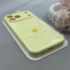 قاب گوشی iPhone 17 Pro Max آیفون سیلیکونی اورجینال پاک کنی درجه یک زیربسته محافظ لنزدار لیمویی کد 120664