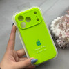 قاب گوشی iPhone 17 Pro آیفون سیلیکونی اورجینال پاک کنی درجه یک زیربسته محافظ لنزدار سبز فسفری کد 120674