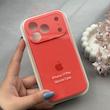قاب گوشی iPhone 17 Pro آیفون سیلیکونی اورجینال پاک کنی درجه یک زیربسته محافظ لنزدار گوجه ای کد 120675