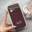 قاب گوشی iPhone 17 Pro آیفون سیلیکونی اورجینال پاک کنی درجه یک زیربسته محافظ لنزدار زرشکی کد 120681