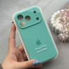 قاب گوشی iPhone 17 Pro آیفون سیلیکونی اورجینال پاک کنی درجه یک زیربسته محافظ لنزدار سبزآبی کد 120689