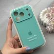 قاب گوشی iPhone 17 Pro آیفون سیلیکونی اورجینال پاک کنی درجه یک زیربسته محافظ لنزدار سبزآبی کد 120689